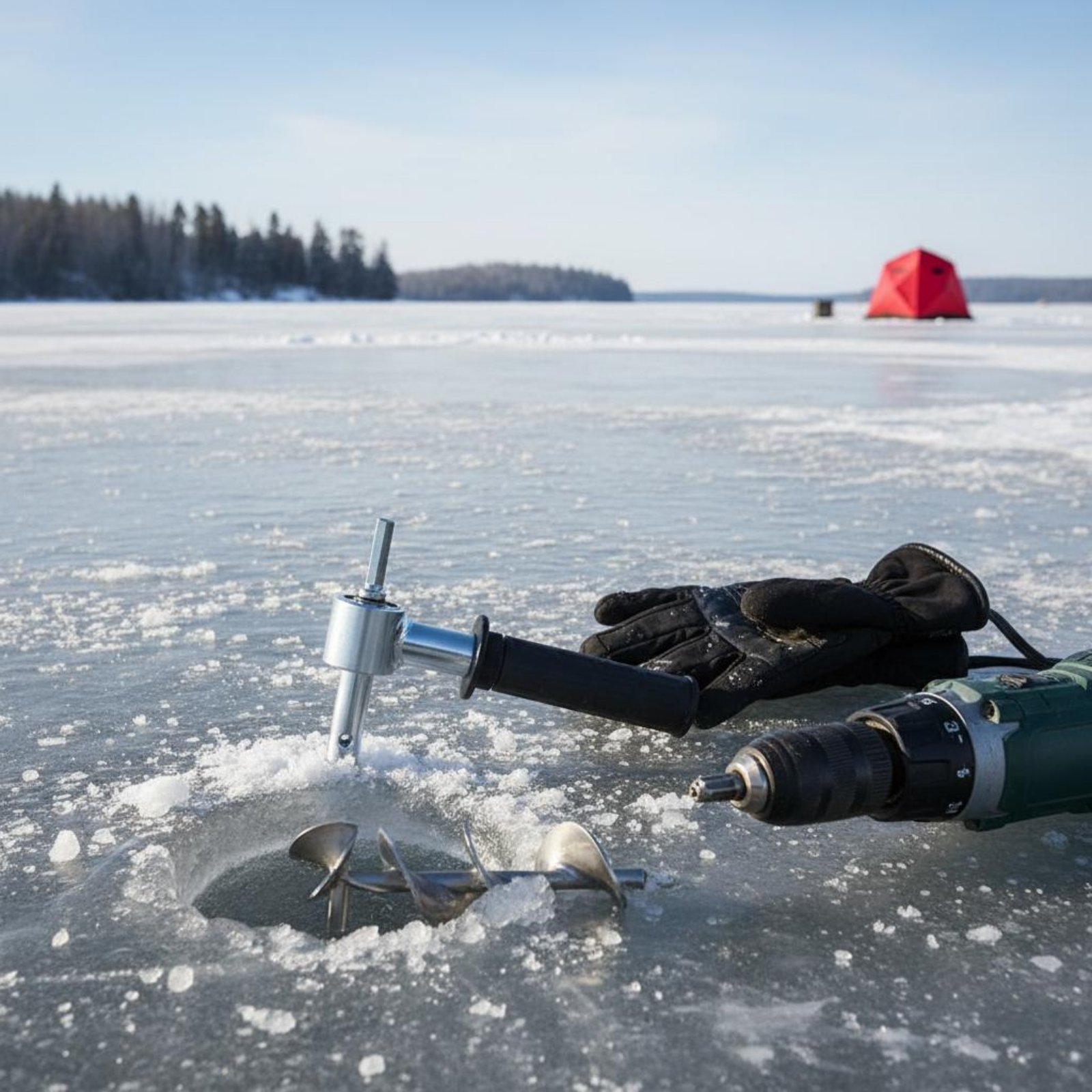 Fishing Equipment In - Адаптер для ледобура, прочный соединитель для