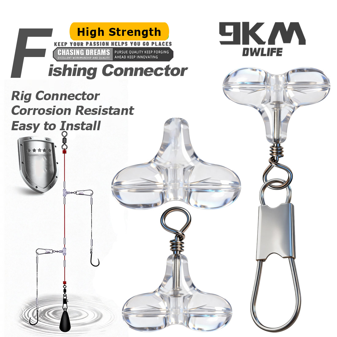 Fishing Equipment Tackle - 9 км Т-образные рыболовные крестообразные бусины