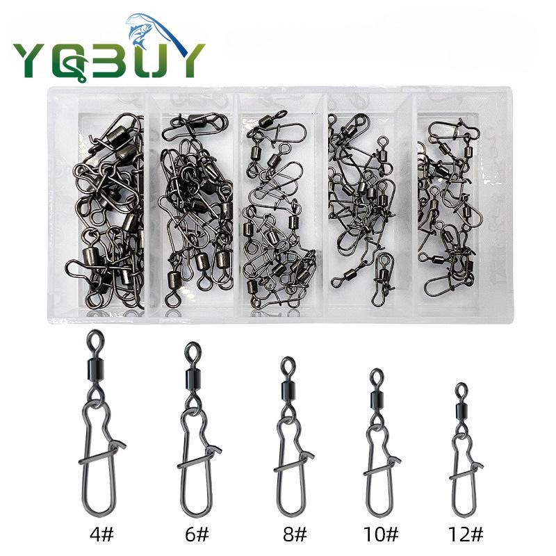 Fishing Swivel Connector - Набор из 50 штук, 4 шт.