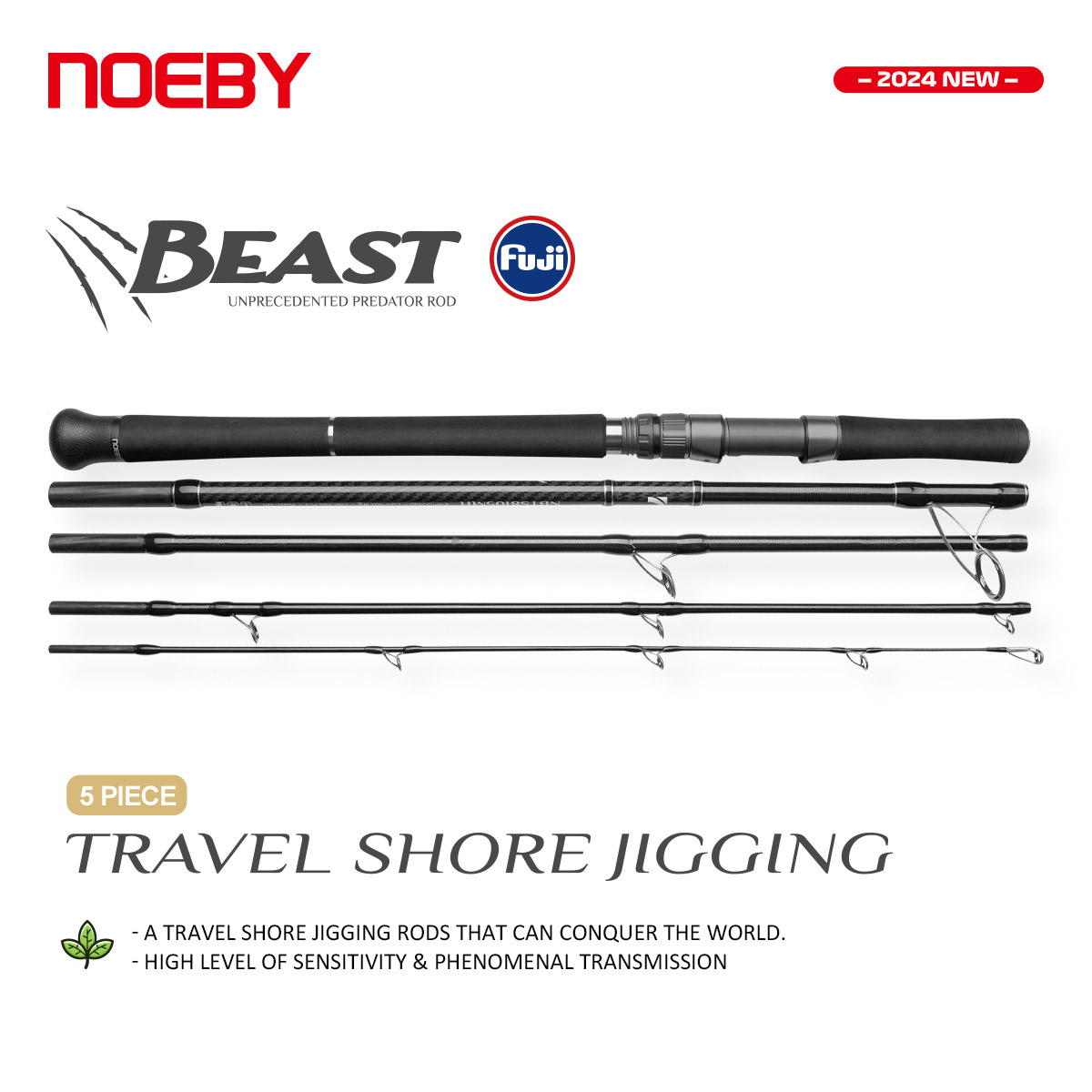 Fishing Equipment Brands - Удилище NOEBY Beast Travel Shore Jigging,