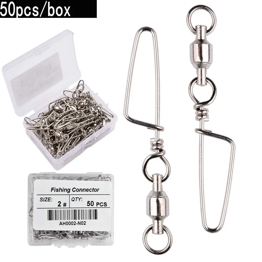 Fishing Equipment Storage - 50 шт. вертлюг с шарикоподшипником для