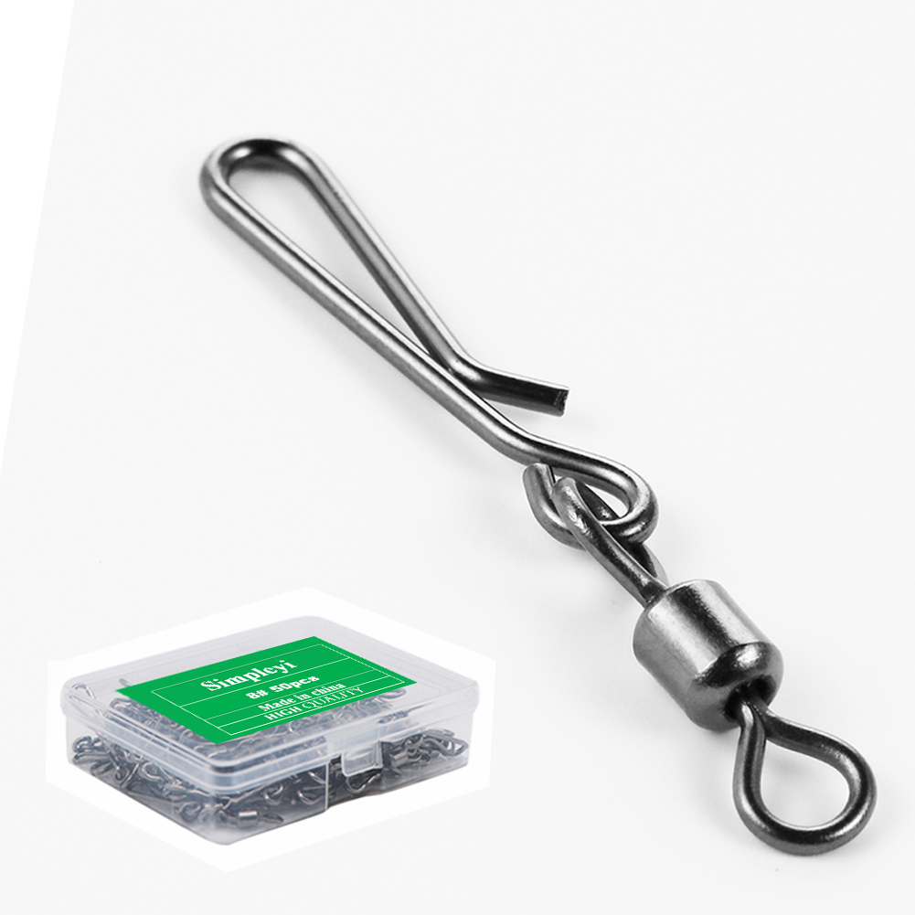 Fishing Swivel Connector - Набор рыболовных крючков, 50 шт.