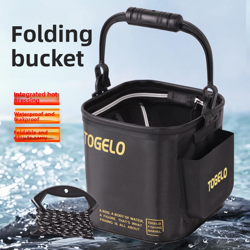 Ведро для рыбы Новое складное  – обзор и цена Fishing Equipment In