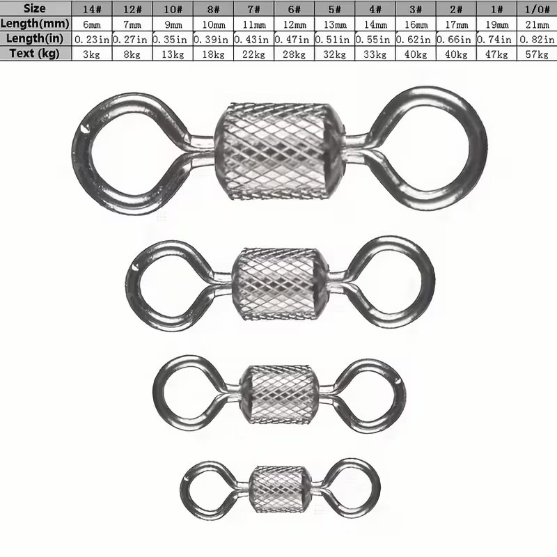 Вертлюги рыболовные с шарикопо – обзор и цена Fishing Swivel Connector