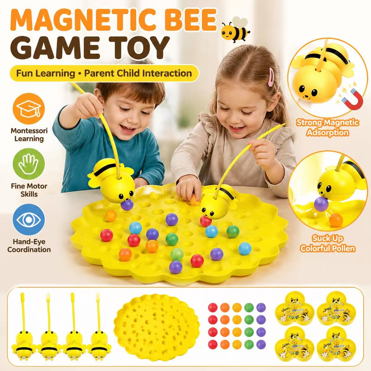 Магнитная игра «Милая пчелка с – обзор и цена Fishing Equipment Kids
